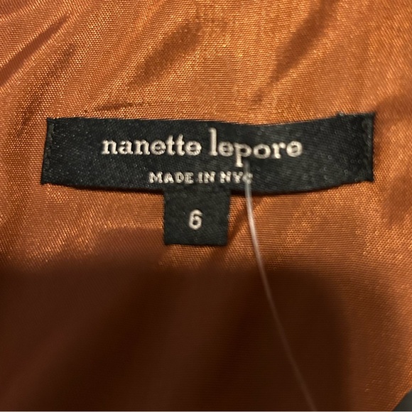 NWT NANETTE LEPORE Firefly 100% Silk Cocktail Mini Dress Sleeveless Pockets 6 - Picture 12 of 15